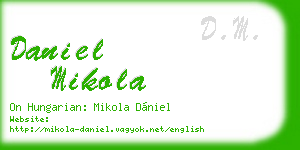 daniel mikola business card