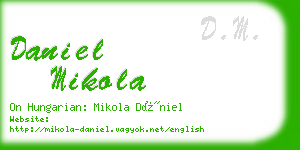 daniel mikola business card